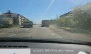 Premieră gălățeană: Șofer de camion amendat pentru poluarea aerului!