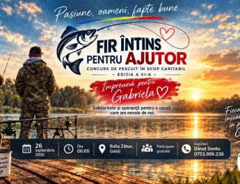 „Fir întins pentru ajutor”. Concurs de pescuit în scop caritabil la Balta Zătun!