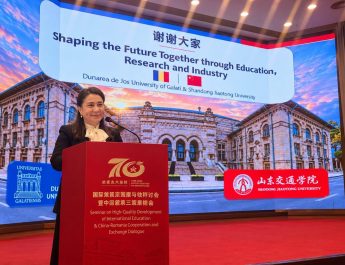 Universitatea „Dunărea de Jos”, reprezentată la Shandong Jiaotong University din Jinan!