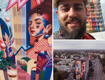 Tecuciul are de ieri cea mai mare pictură murală din Moldova!